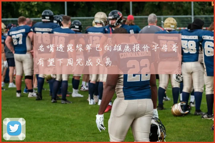 名嘴透露绿军已向雄鹿报价字母哥有望下周完成交易